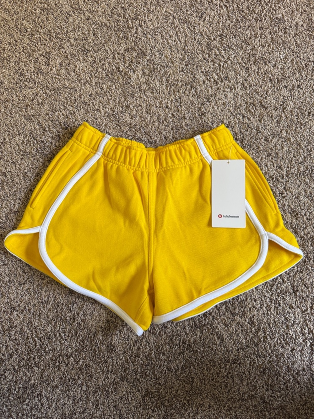 Lululemon Yellow Scuba 3” Shorts